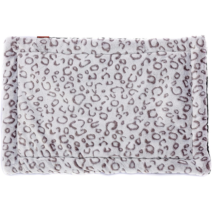 М'яка ковдра для собак та котів Raikou з плюшевою подушкою, 120x85 см, леопардовий принт