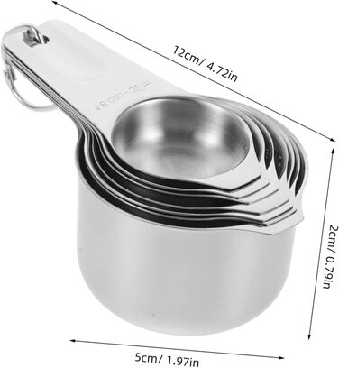 Cieeo Essential Baking Tool Set with 4 Reusable Measuring Cups and a Scale for Accurate Measurements in the Kitchen