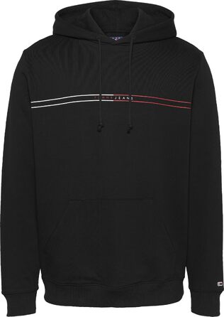 Чоловічий худі Tommy Jeans Entry Graphic з капюшоном, чорний (S)