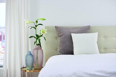 Ваза Leonardo Poesia, скляна, ручної роботи, рожева, 40 см, 018677