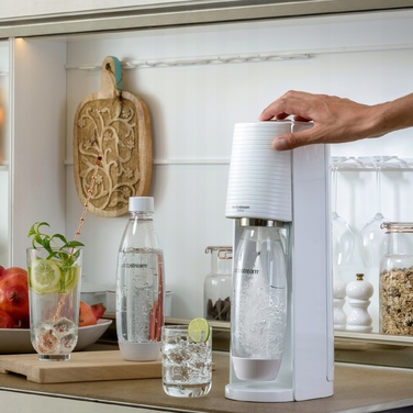 Сифон для газування води SodaStream Terra, білий (3 пляшки + балон CO2)