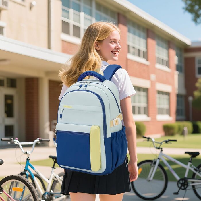 Шкільний рюкзак для дівчаток-підлітків 2025, для старшої школи, водонепроникний, для ноутбука 15.6