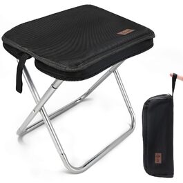 Складний туристичний стільчик для кемпінгу з алюмінію, міні-стілець для відпочинку на природі, риболовлі, пляжу та саду