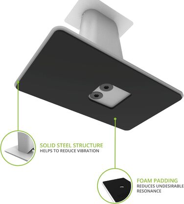 Підставки для акустичних систем Kanto SP6HD: 6' (183 см), обертання, приховані кабелі, для середніх/великих колонок