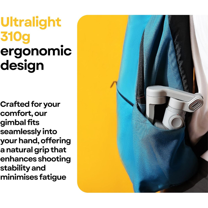 Aochuan Smart X Pro - Стабілізатор Gimbal для смартфонів (iPhone/Android) з триподом, 3-осьовий, для зйомки відео та vlogs