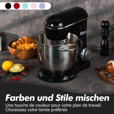 Кухонна машина Kitchen in the box: 6 л, 1300 Вт, темний зелений/чорний, з набором насадок