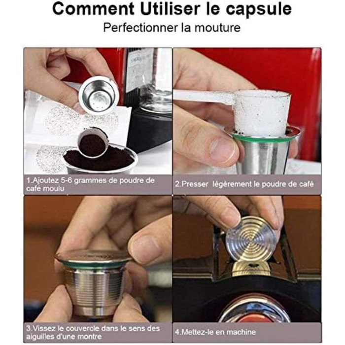 Багаторазова кавова капсула Cikonielf з кавовим фільтром для кавоварок Nespresso