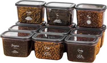 Герметичні контейнери для зберігання їжі Peggy 12 шт. по 800 мл, BPA-Free, для круп, цукру, борошна та інших продуктів