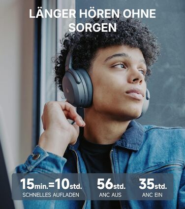 Edifier WH700NB Pro: Бездротові навушники з активним шумозаглушенням -43dB, Hi-Res Audio, Bluetooth V5.4, мульти-поінт, AI-дзвінки, швидка зарядка, сірий колір