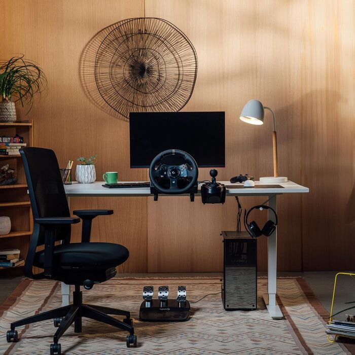 Руль Logitech G920 Driving Force для Xbox Series X/S, Xbox One, PC: двомоторний Force Feedback, 900° кут повороту, шкіряне кермо, регульовані педалі, чорний