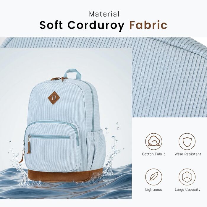 Шкільний рюкзак Mygreen з кордурової тканини для дівчаток, чорний. Легкий рюкзак для підлітків, для школи та повсякденного використання.