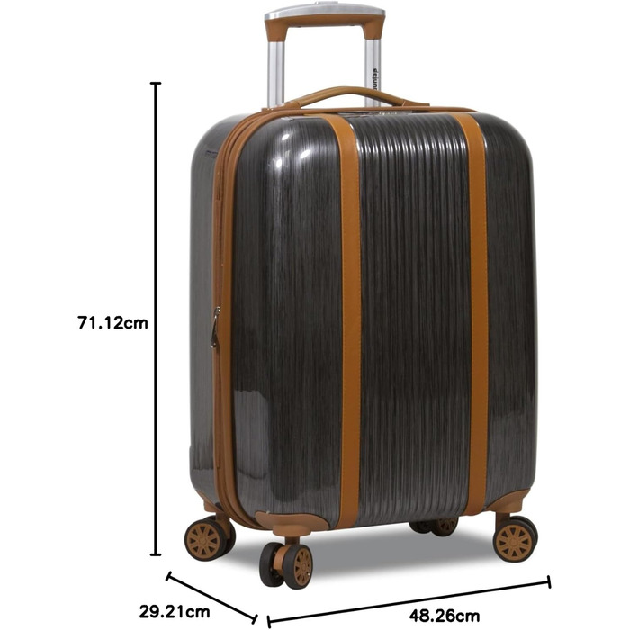 Набір валіз Dejuno Monroe New Generation 3 шт. з TSA замком, чорний