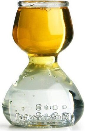 Набір склянок для шоту Quaffer Double Bubble Anchor Hocking 4 шт (1.25oz + 2.25oz) - прозорі склянки для коктейлів