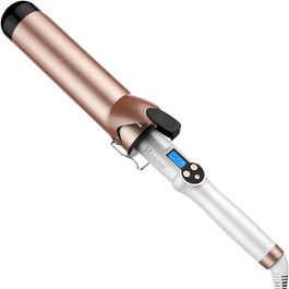 Hoson 50mm Локкенстаб Pro Curl: Керамічний локкенстаб з турмаліном, LCD дисплей, 9 температурних режимів, рукавичка в комплекті