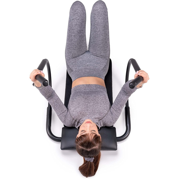 C.P. SPORTS AB Roller - Abdominal Trainer | Professional Ab Roller with Headrest & Mat for Abdominal Muscle Training & Fitness | Steel pipe black - foldable - space-saving for abdominal workout at home