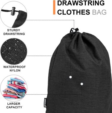 Набір компресійних кубиків для багажу Prezon: органайзер для подорожей (6 шт, чорний)