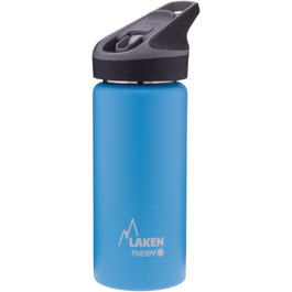 Laken Canteen & Water Bottle Jannu Thermos from 18/8 Stainless Steel and Double-Walled Vacuum (500 ml, Light Blue)