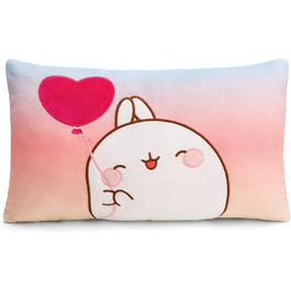 Дитяча плюшева подушка NICI MOLANG 43x25 см, м’яка іграшка для хлопчиків, дівчаток і малюків, кольорова, для дому, садка та подорожей