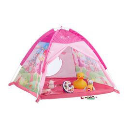 Relaxdays Pink Play Tent for Girls with Fairy Design