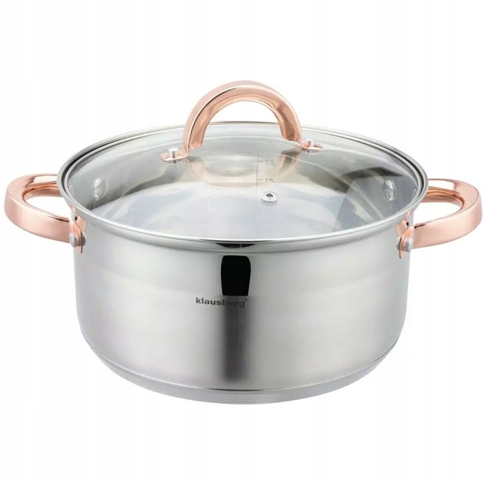 Пароварка Klausberg 5 предметів, 22 см, Rose Gold (KB-7733)