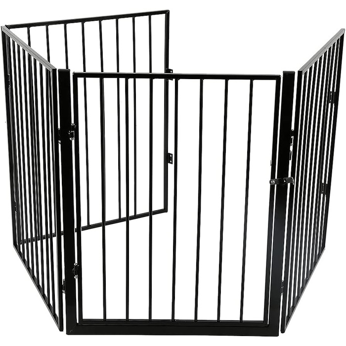 Клітка для собак, металева, розкладна, 310 x 2,5 x 75 см (5 шт.)