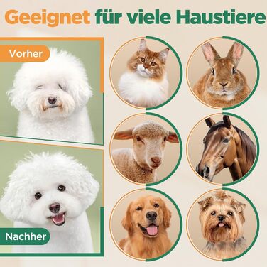 Машинка для стрижки собак Gimars 3-в-1: потужна, тиха, для густого хутра. Комплект з ножицями, акумуляторна, 7000 об/хв. Ідеально для собак та котів.