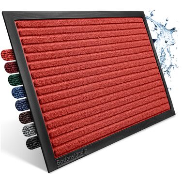 Килимок для дому та вулиці, антиковзаючий, 40x60 см, 90x150 см, червоний, для входу, дверний килимок