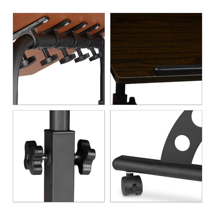 Relaxdays Large Adjustable Height Laptop Table