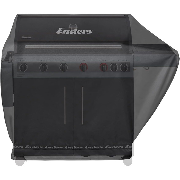 Чохол для газового гриля Enders Boston 6 KR Turbo, водонепроникний, UV-захист, поліестер 600D, чорний