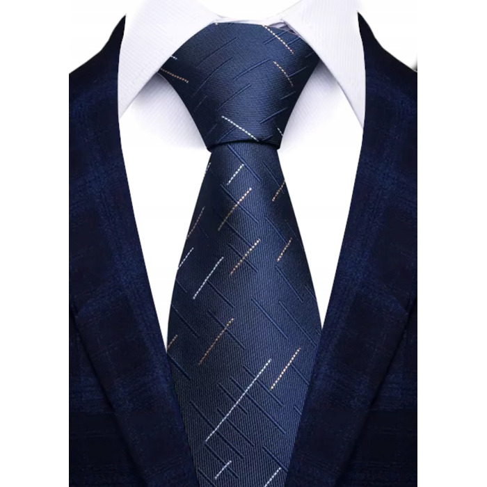 Широка краватка Elegance синього кольору