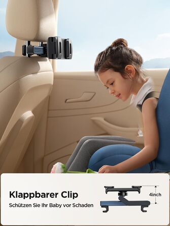 Тримач для планшета Joyroom у автомобіль для підголівника, сумісний з iPad/Galaxy Tab/Fire/Switch (4.7–12.9 дюймів)