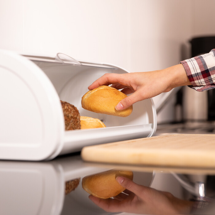 Relaxdays Bread Box White