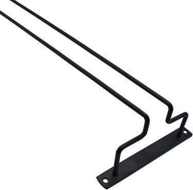 Металевий тримач для келихів вина (4 шт), 40 см, підвісний, для бару, кухні, ресторану