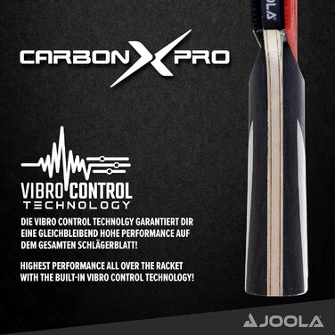 Набір для настільного тенісу JOOLA Carbon Pro ITTF - професійний, схвалений ITTF, з м'ячами 3 зірки