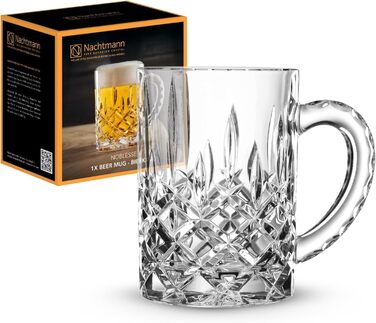 Скляний кухоль Nachtmann Noblesse, 600 мл, кришталеве скло, з різьбленням, 1 шт.