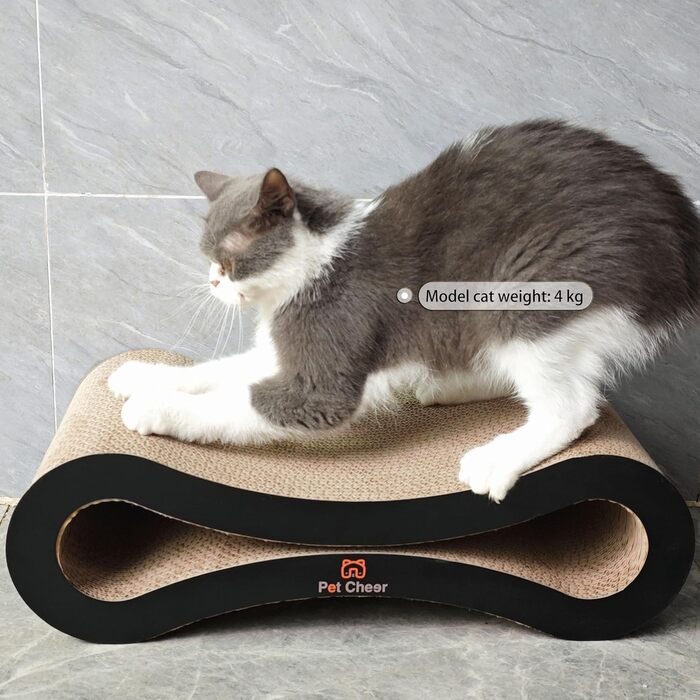 Кігтеточка Likea Ultimate з ліжком та лаунжем, чорна