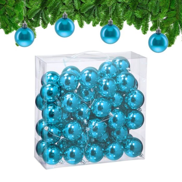 Relaxdays Set of 50 Christmas Baubles