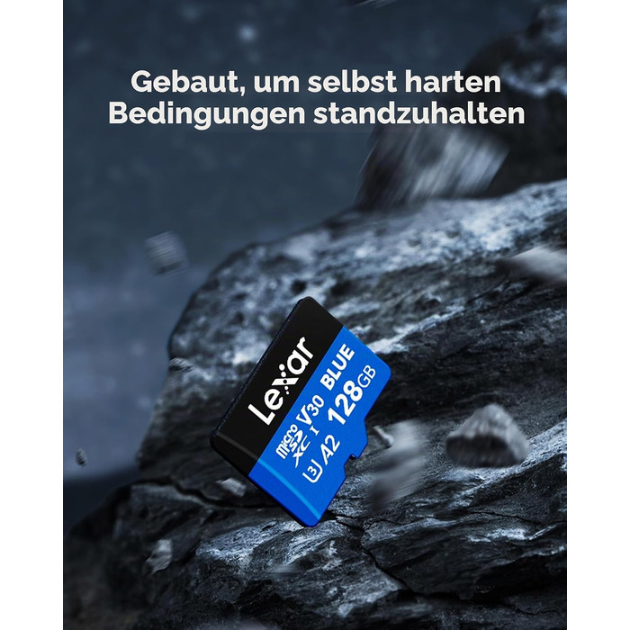 Карта пам'яті MicroSDXC Lexar Blue 256GB (2 шт в упаковці), швидкість до 160 МБ/с, UHS-I