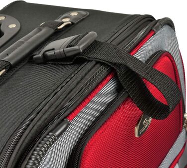 Набір валіз U.S. Traveler New Yorker (4 шт.) - червоний, розширюваний, легкий, м'який