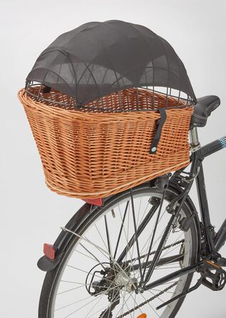 Сонцезахисний тент для кошика велосипедного крісла для собак Tigana – захист від сонця UV 40+, Oeko-TEX®, дихаючий, мікрофібра, легко монтується, легкий та компактний