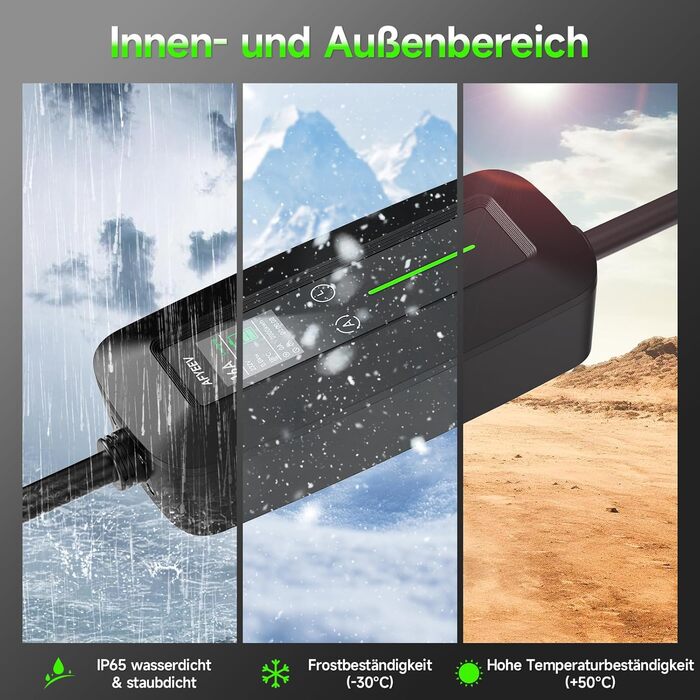 Кабель зарядного пристрою для електромобіля Schuko 6м 3.68kW 6-16A (Тип 2), EV, KS10-01, KS10-3.6kW