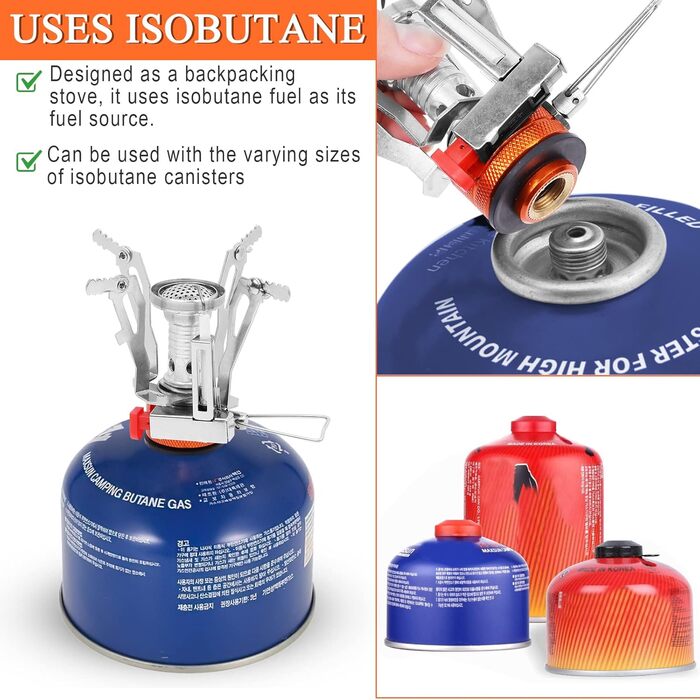 Набір посуду для кемпінгу Biliple 8-piece: каструля, сковорідка, газовa плитка, столові прибори для 1-2 осіб. Ідеально для пікніків, походів та кемпінгу.