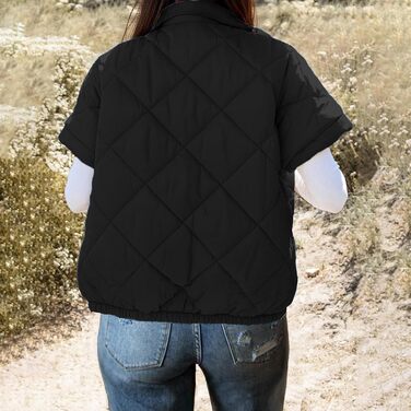 Жіноча жилетка Steppweste, легка, з коміром-стійкою, без рукавів, на блискавці, осінь/зима, трендова, чорна