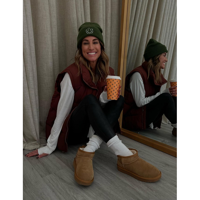 Жиле пухове Zhiyouni Daen, коричневе, розмір L, на блискавці, з високим коміром