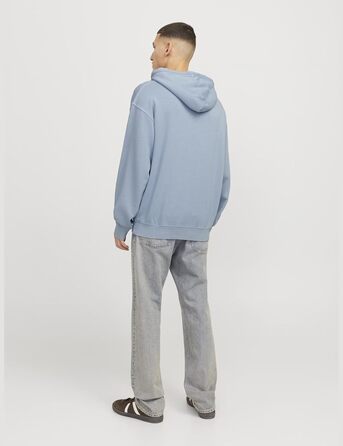 Чоловічий світшот Jack & Jones, однотонний, XL, блакитний chambray