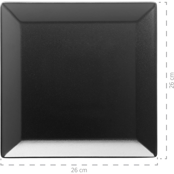 MÄSER Manhattan City: Сервіз столовий на 6 осіб з порцеляни, чорний