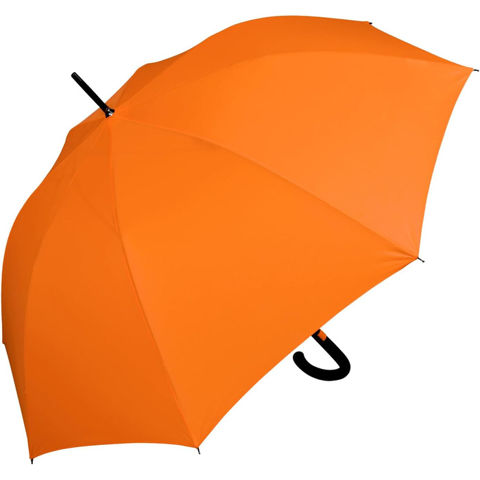 iX-brella Fiberglass Automatic Umbrella with Wetprint Color Change - Raindrops (Neon Orange)