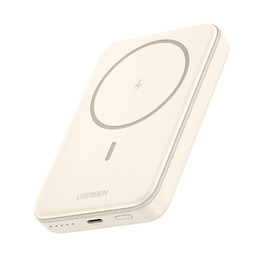 Повербанк UGREEN Zapix MagSafe 10000mAh 20W з підтримкою бездротової зарядки 7.5W та портом USB-C, бежевий