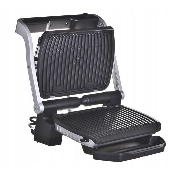 Електричний контактний гриль Tefal OptiGrill GC705D16, сріблястий/сірий, 2000 Вт