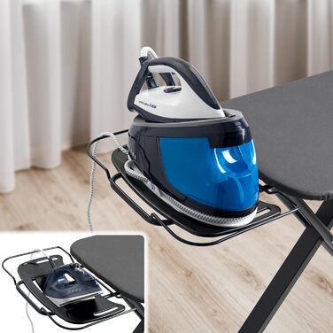 Гладильна дошка Duwee Extra Wide Deluxe з підставкою для праски, чорна, 117 x 43 см